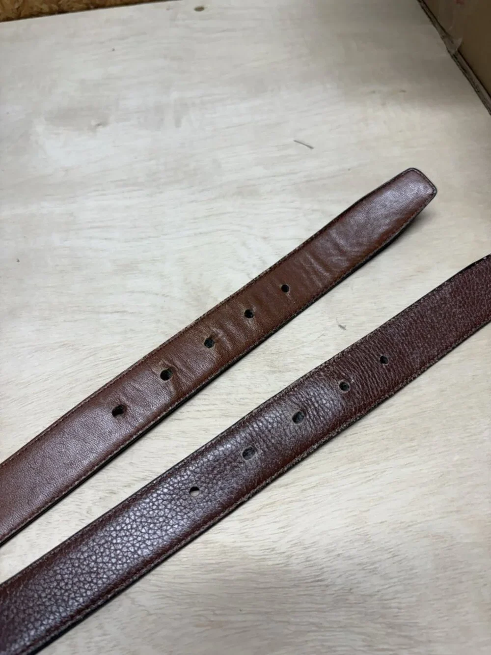 Lot Of 2 Jos A Bank Black Alligator Embossed Italian Leather Belts Brass 38
